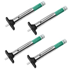4-Pack Tire Tread Depth Gauge 32nds, Tire Depth Measuring Tool Color Coded Green