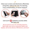 iCloth 70% Isopropyl Alcohol Large Screen and Electronics Wipes, Lint-Free,