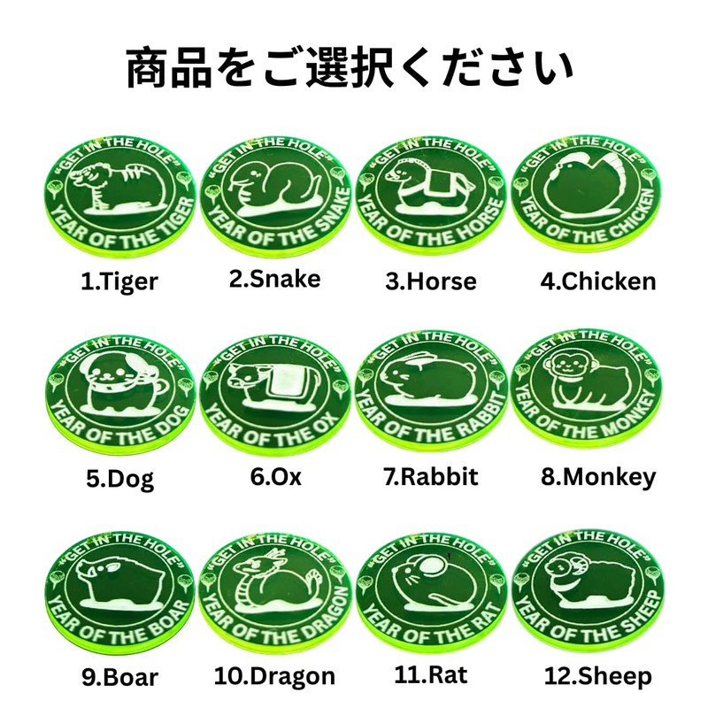 GreenLife Golf Marker, Fluorescent, Easy to See on Cloudy or