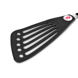 Seki Japan Kitchen Nylon Spatula Wide Thin Slotted Turner for Left-handed