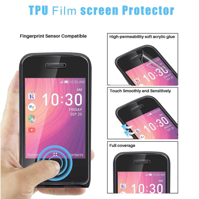 Zeking [4 Pack] Designed for Alcatel Go Flip 4 /