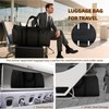 Xmusk Convertible Garment Bag – PU Leather Travel Bag with