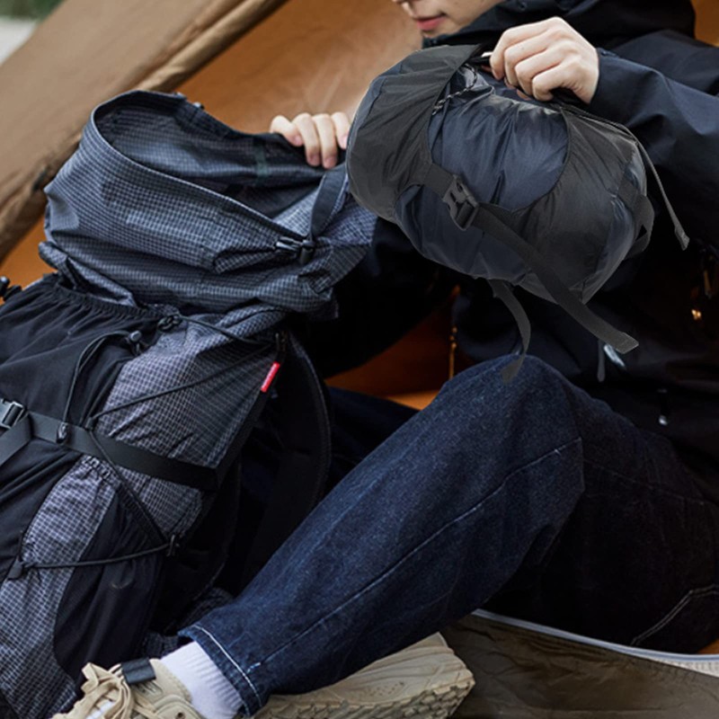 Nylon Compression Sack for Sleeping Bag, Lightweight Stuff Bag Organizer