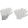 Guantes de baño exfoliantes blancos reversibles para limpieza profunda corporal