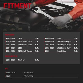 ZYLARO Fuel Injectors fits for/Ford F150 F250 F350 E150 E250 E350 E450 Super Duty 2003-2009 for/Lincoln Mark LT 5.4L 0280158138 2L1Z9F593BA 7C3Z9F593A 8pcs