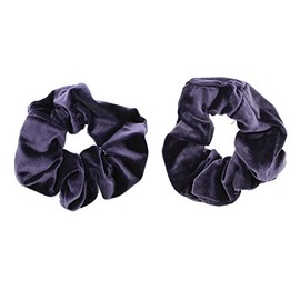 Zac's Alter Ego Pair of Luxurious Velvet Hair Scrunchies - Variety of Colours