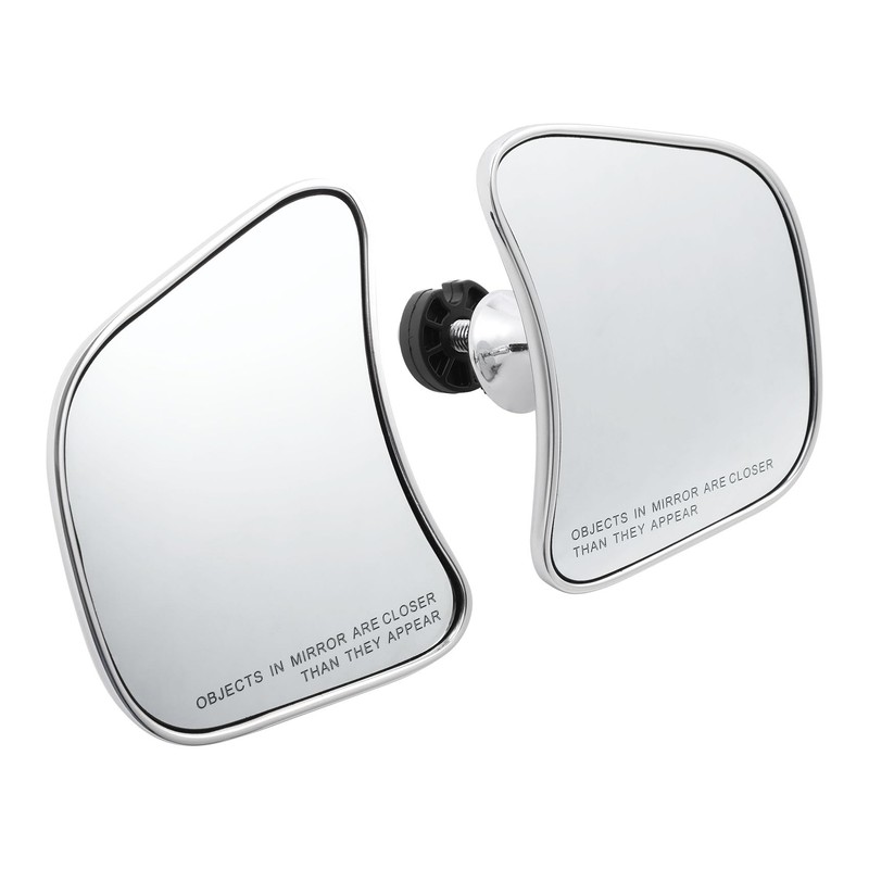 TCT-MOTORPARTS Chrome Fairing Mount Rear View Mirror Fits for Harley