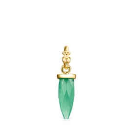 TOUS Chrysoprase Tiny Prism Pendant