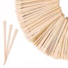 Mibly 500 Pcs Wooden Wax Sticks - Eyebrow, Lip, Nose