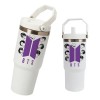 Termo Alto Acero Inoxidable Integrantes Bts Kpop 900 Ml Blanco