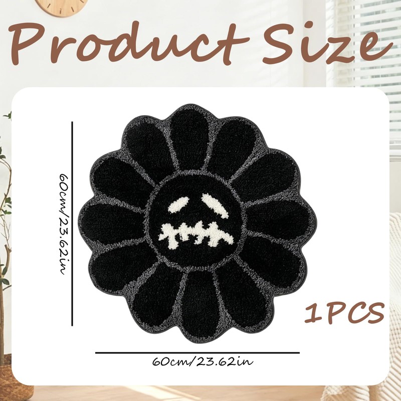 KFSCIP Cool Rugs, Cool, Gothic, for Bedroom, Round Bathroom Mat
