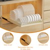 Vossfamul Pull Out Cabinet Organizer, Extendable Slide Out Bowl Dish