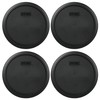 Pyrex 7402-PC 6/7 Cup Black Round Plastic Food Storage Lids - 4 Pack