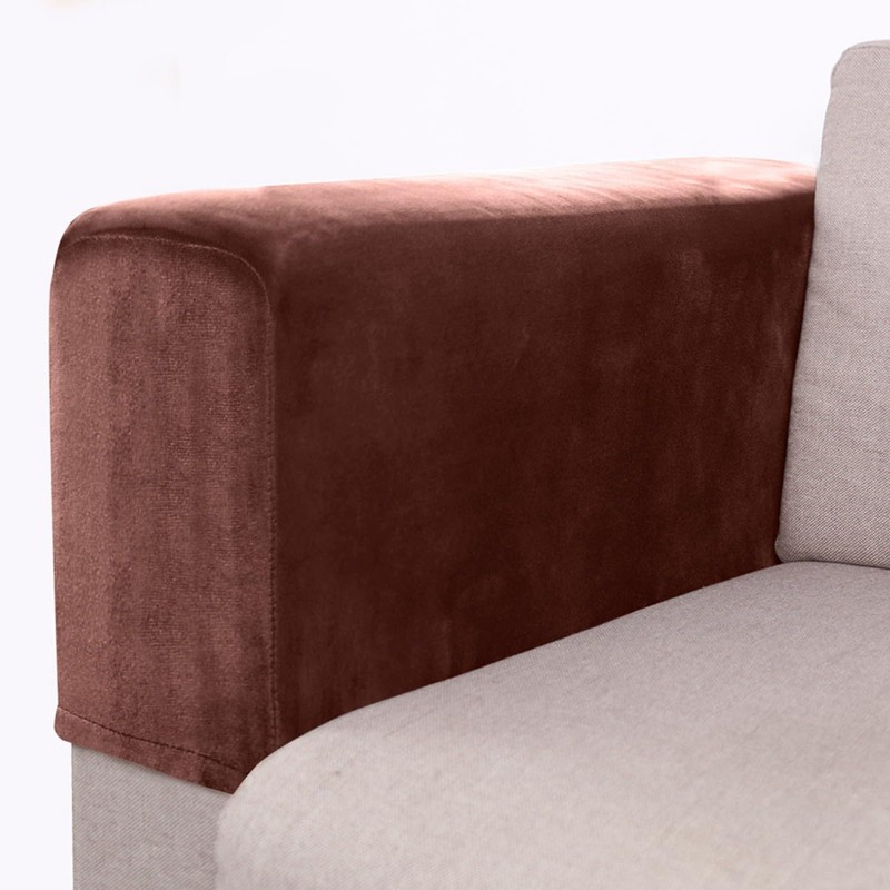 PETSTIBLE 2 Pieces Armrest Covers Non-Slip Sofa Armchair Covers Durable