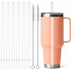 Replacement Straws for YETI Rambler 35&40oz, 6 Pack with 2