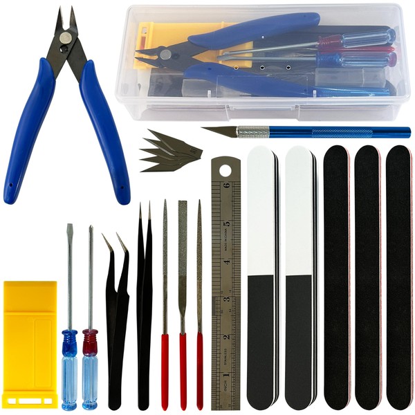 KOOMEKI 21 Pieces Dollhouse and Miniature Building Modeling DIY Tool