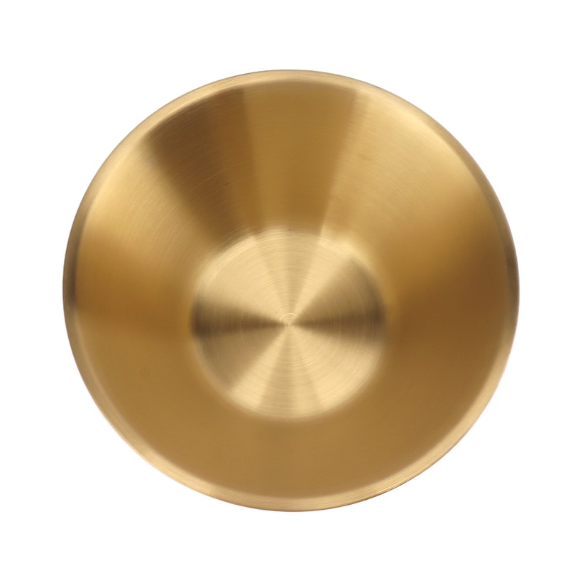 304 Stainless Steel Salad Bowl Double Layer Metal Round Bowl