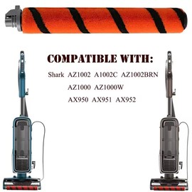MIXEAL Replacement Parts for Shark APEX DuoClean AZ1002 AZ1000W AX950 AX951 AX952 Vacuum Cleaner,Part # XFF650 & XHF650 & 1173FT950,2 Pack Soft Brush Rollers