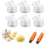 Clear Manual Garlic Twister and Ginger Mincer – Effortlessly Crush