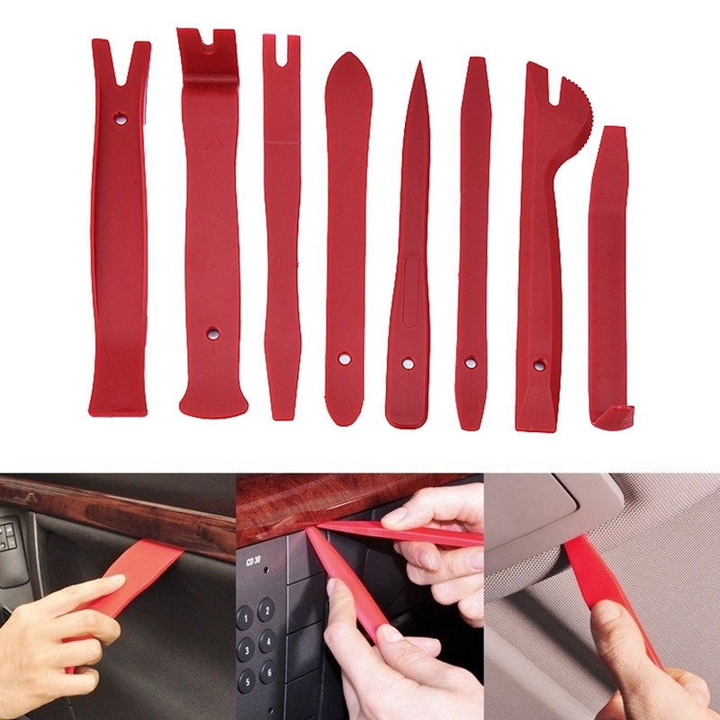 13Pcs Universal Car Door Panel Trim Dashboard Clips Pliers Fastener