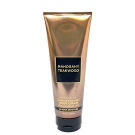 Bath and Body Ultimate Hydration Body Cream For Men's With Shea butter 8 FL OZ (8 OZ, Mahogany Teakwood)