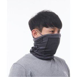 Incontro X-Band Multi-purpose Neck Gaiter for Autumn/Winter Outdoor Activities with Ear Hooks Flame Gray 2ea