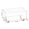 HBlife Clear Tissue Box Cover Rectangle Acrylic Tissue Box Holder