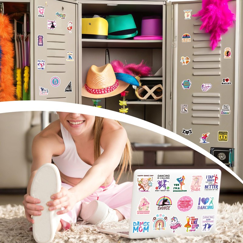 SigyoJeom 200PCS Dance Stickers for Girls Teens