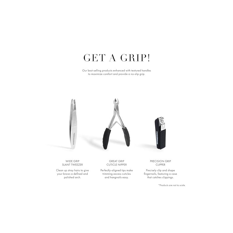 Tweezerman Wide Grip Extra Large Slant Tweezer, Stainless Steel (Pack