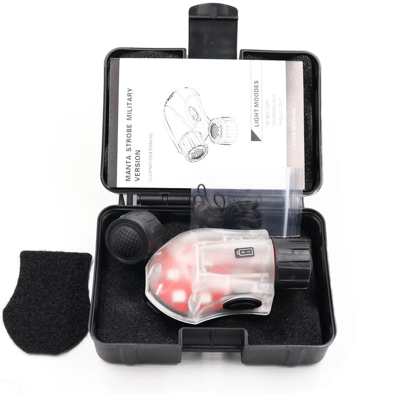 Tactical Helmet Light IR Strobe Military Identification Light with LED