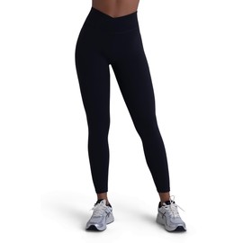 Sunzel Hidden Butt Lifting Scrunch Workout Leggings for Women Crossover High Waist No Front Seam Tummy Control Gym Yoga Pants Black
