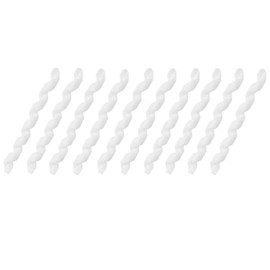 Albedel White 10 Pcs Wrap Spiral Bicycle Cable Sleeve Rubber Housing Protector Frame Guard for MTB Bike Shift Brake Line Pipe Anti-friction