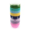 Xlloest Mini Cupcake Liners Muffin Wrappers Rainbow Bright Baking Cups