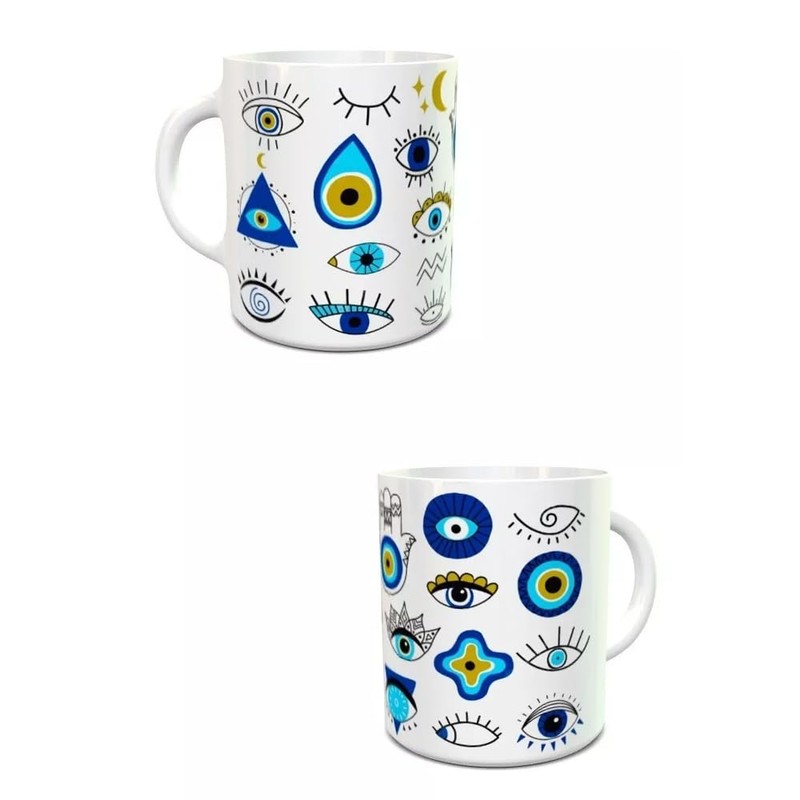 Taza Cerámica 11oz Ojo Turco Regalo