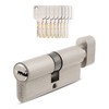 GERCAR Pro Set of 2 Knob Cylinders Simultaneous Locking 60