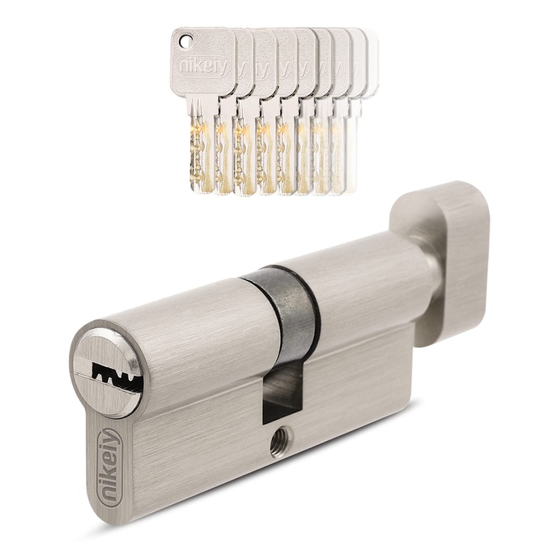 GERCAR Pro Set of 2 Knob Cylinders Simultaneous Locking 60