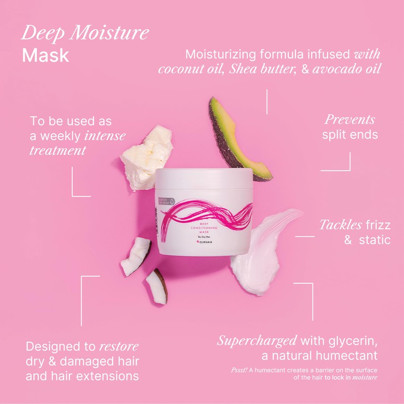 Cliphair Deep Conditioning Hair Mask for Hair Extensions and Dry