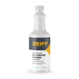Zeiff Pro-Grade All-Purpose Cleaner & Degreaser - Powerful Cleaning & Odor Eliminating Formula For Professional & Home Surfaces - 32 Ounce Concentrate - Fresh Breeze