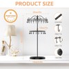 iDavosic.ly 2 Tier Rotating Necklace Holder Stand with 42 Hooks,