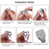 URAQT Stainless Steel Callus Slicer, Foot Scraper, Foot File, Rasp