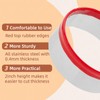 4 Inch Round Cookie Cutter with Red Top Rubber Protection,