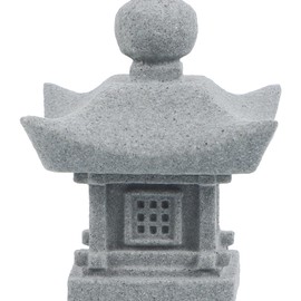 FOMIYES Imitation Stone Lanterns, Sand Table Pavilion Model, Zen Garden Tower, Mini Tower Figurine, Miniature Tower Figurine, Aquarium Pavilion Model, Japanese Stone Lantern, Japanese Tower, Aquarium