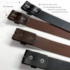 One Piece Full Grain Buffalo Leather Replacement Belt Strap 1-1/2"