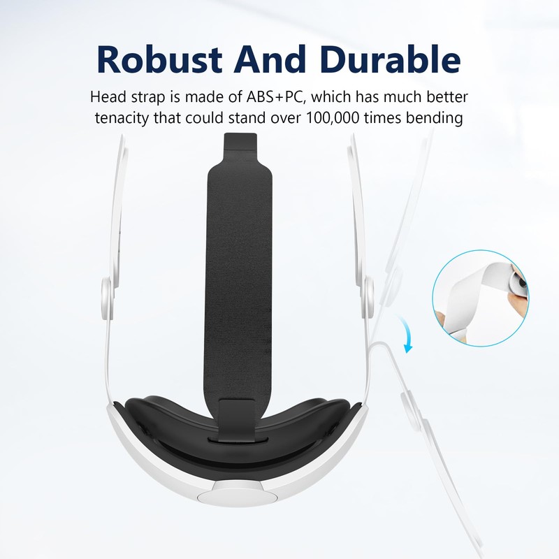 Electro-weideworld Adjustable Head Strap Compatible with Oculus Meta Quest 3,