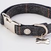 HUGO & HUDSON Tweed Dog Collar Quick Release Safety Metal