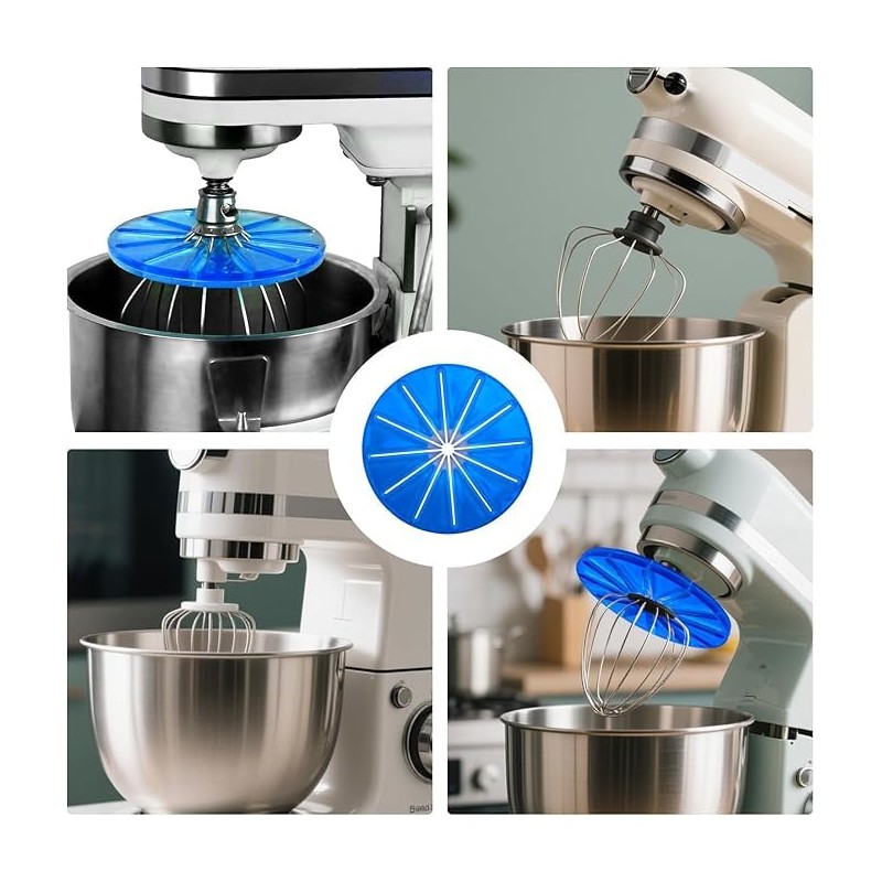 Crovakeu 1pcs-Blue Round Stand Mixer Wiper - Practical Cleaning Tool