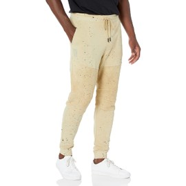 Hudson Jeans Men's Moto Sweatpant, Confetti Wheat, Large