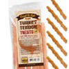 Gootoe Turkey Tendon Dog Treats, Twists (M) 5 oz, USA-Sourced