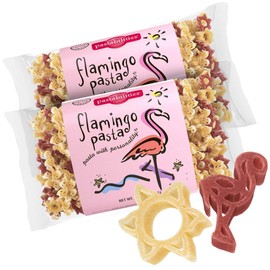 Pastabilities Fun Shaped Pasta for Kids - Flamingo Pasta - Sunshine and Flamingo Animal Theme, Non-GMO Natural Wheat Pasta, All-Natural, Kosher Certified, Made in the USA, (2 Pack,14 Oz)