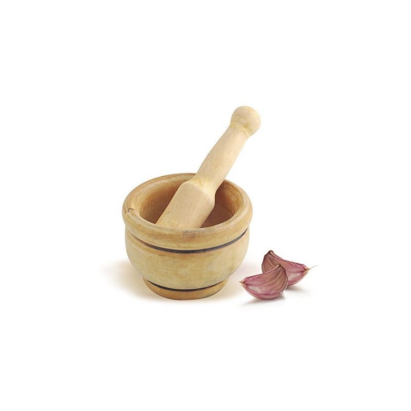 Metaltex Wooden Pestle and Mortar 12 cm